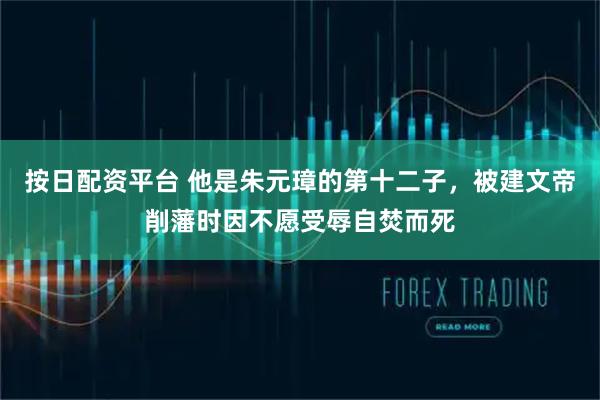 按日配资平台 他是朱元璋的第十二子,被建文帝削藩时因不愿受辱自焚而死