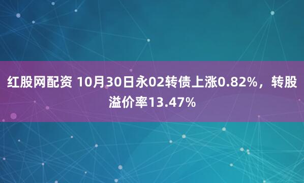 红股网配资 10月30日永02转债上涨0.82%，转股溢价率13.47%
